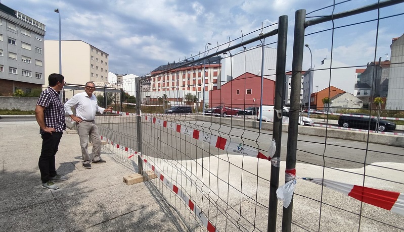 Obras no parque do Hospital