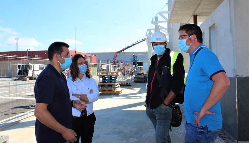 Na visita tamn participou o concelleiro Marcos Trigo