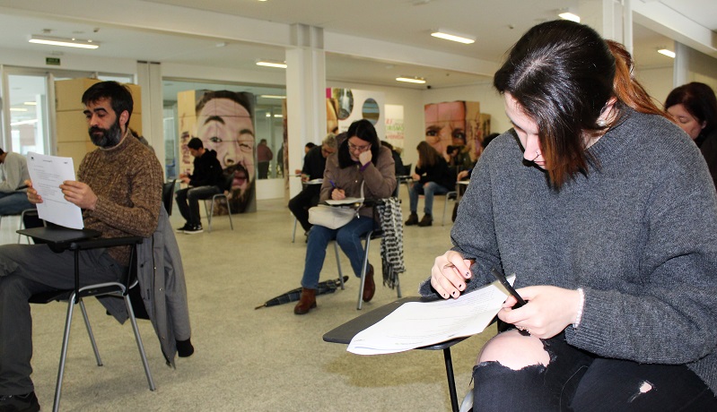 Evencio Ferrero e Luis Lamas, nunha visita s obras do centro social o 31 de agosto