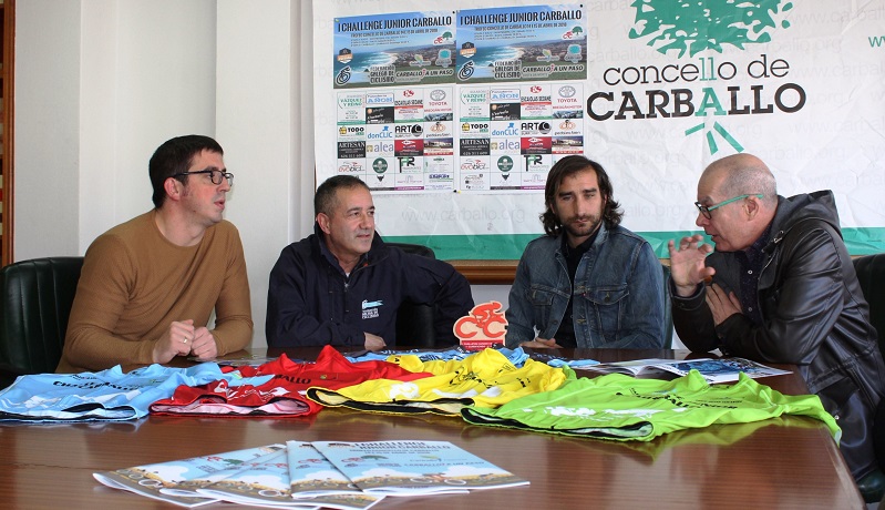 Marcos Trigo, Guillermo Sande, Juan Seoane e Xos Regueira, na presentacin