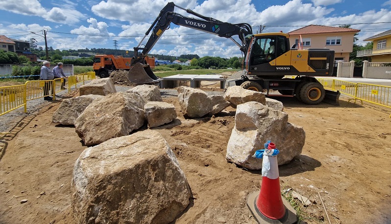 Obras no Muo do Quinto