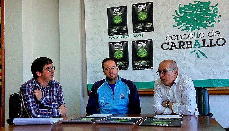 Marcos Trigo, Fernando Vzquez e Xos Regueira, durante a presentacin