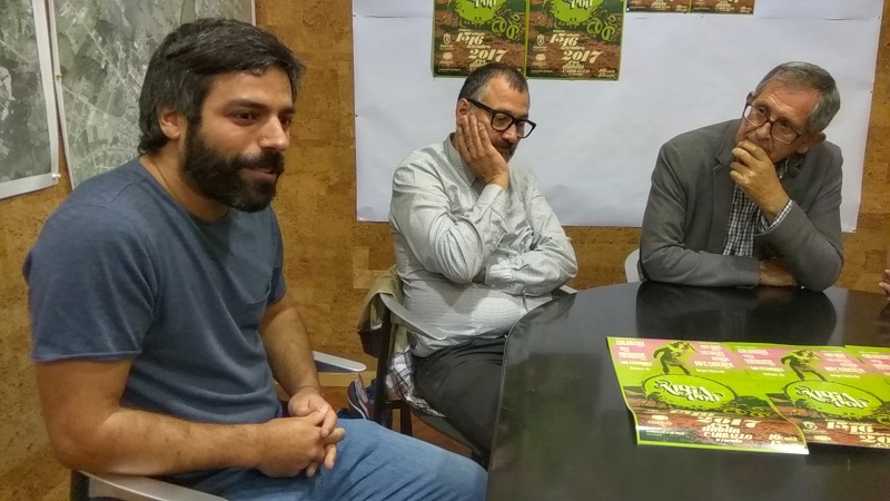 Maikel Prez Castro, Xabier Graa e Evencio Ferrero, na presentacin