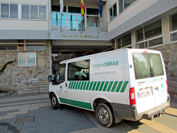 Vehculo da Brigada de Obras de Carballo